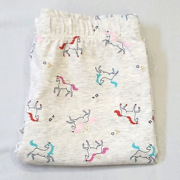 NWT New (2) Pair Leggings OshKosh & Carter's Hearts Unicorns Girls Size 14 - Picture 5 of 6